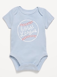 Image number 1 showing, Short-Sleeve Unisex Graphic Bodysuit for Baby