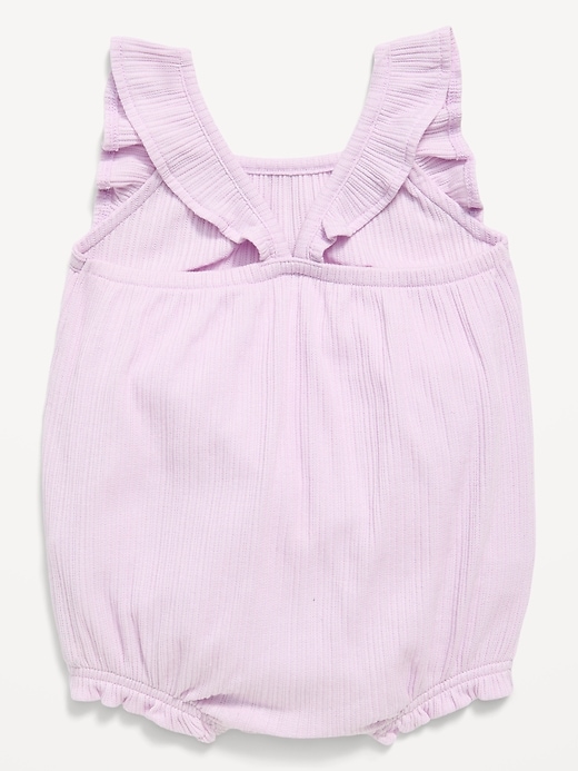 Image number 3 showing, Sleeveless Ruffle-Trim Romper for Baby