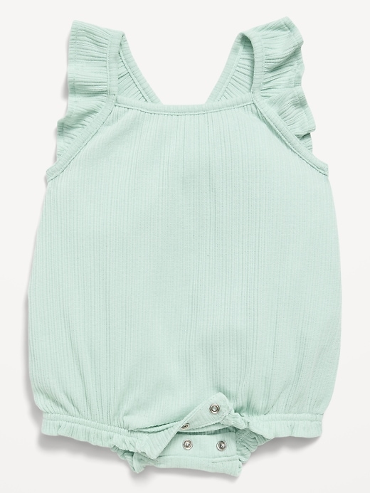 Image number 2 showing, Sleeveless Ruffle-Trim Romper for Baby