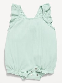 Image number 2 showing, Sleeveless Ruffle-Trim Romper for Baby