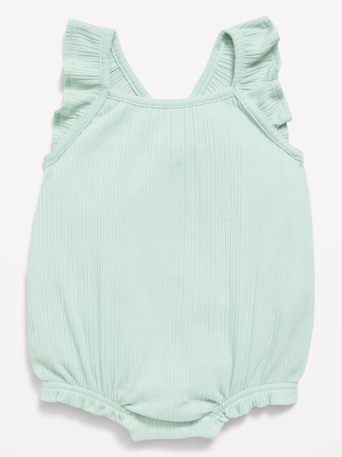 Sleeveless Ruffle-Trim Romper for Baby