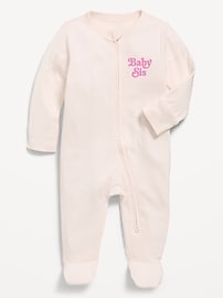 Image number 1 showing, 2-Way-Zip Sleep & Play Footed One-Piece for Baby