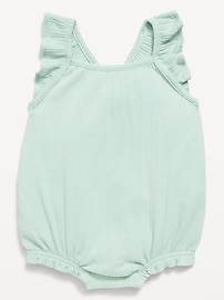 Image number 1 showing, Sleeveless Ruffle-Trim Romper for Baby
