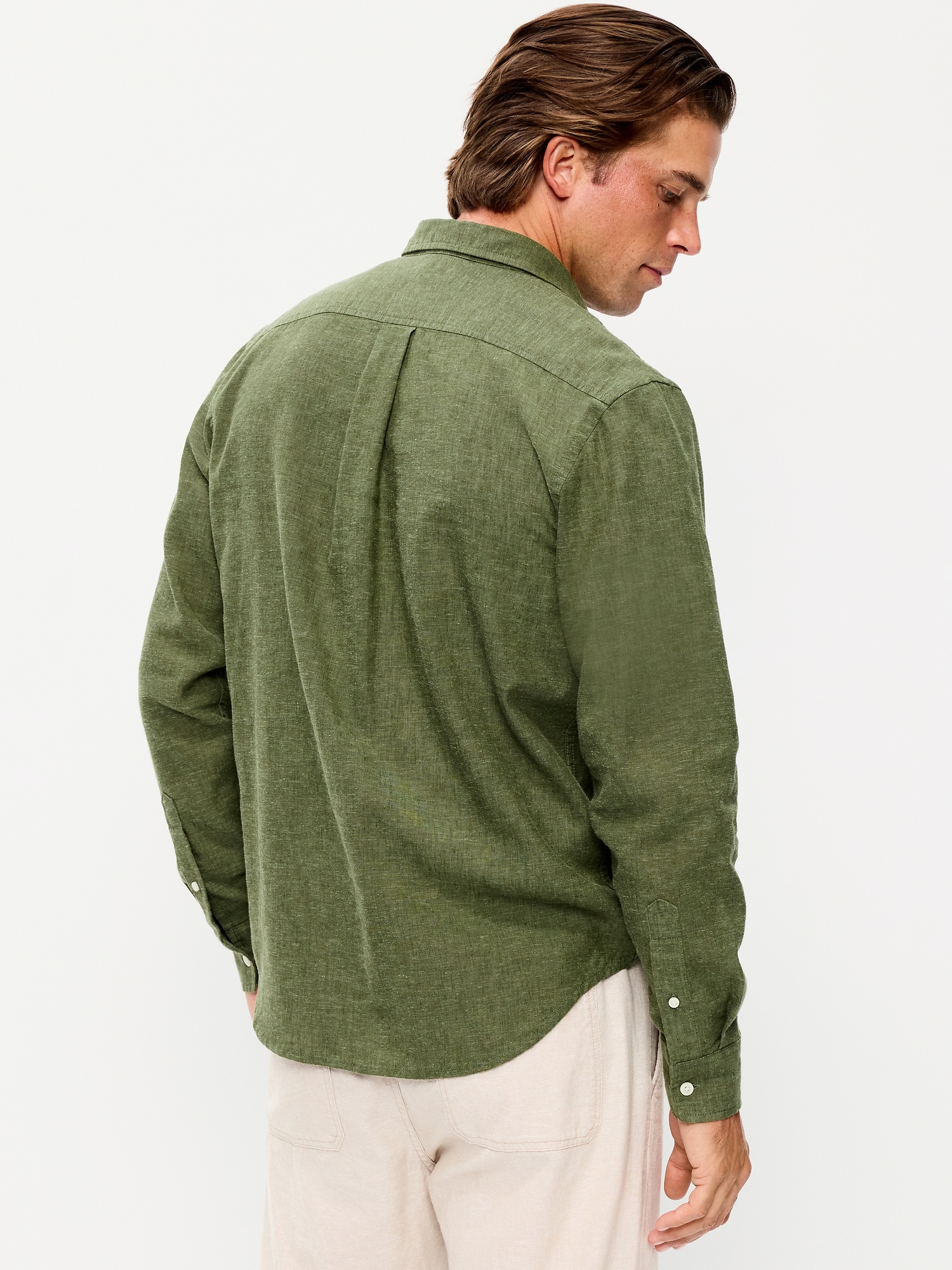 Classic Fit Linen-Blend Shirt