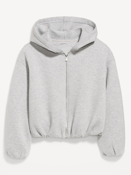 Image number 1 showing, Bounce Fleece Bubble-Hem Hoodie