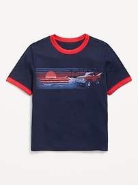 Image number 1 showing, Softest Printed Crew-Neck T-Shirt for Boys