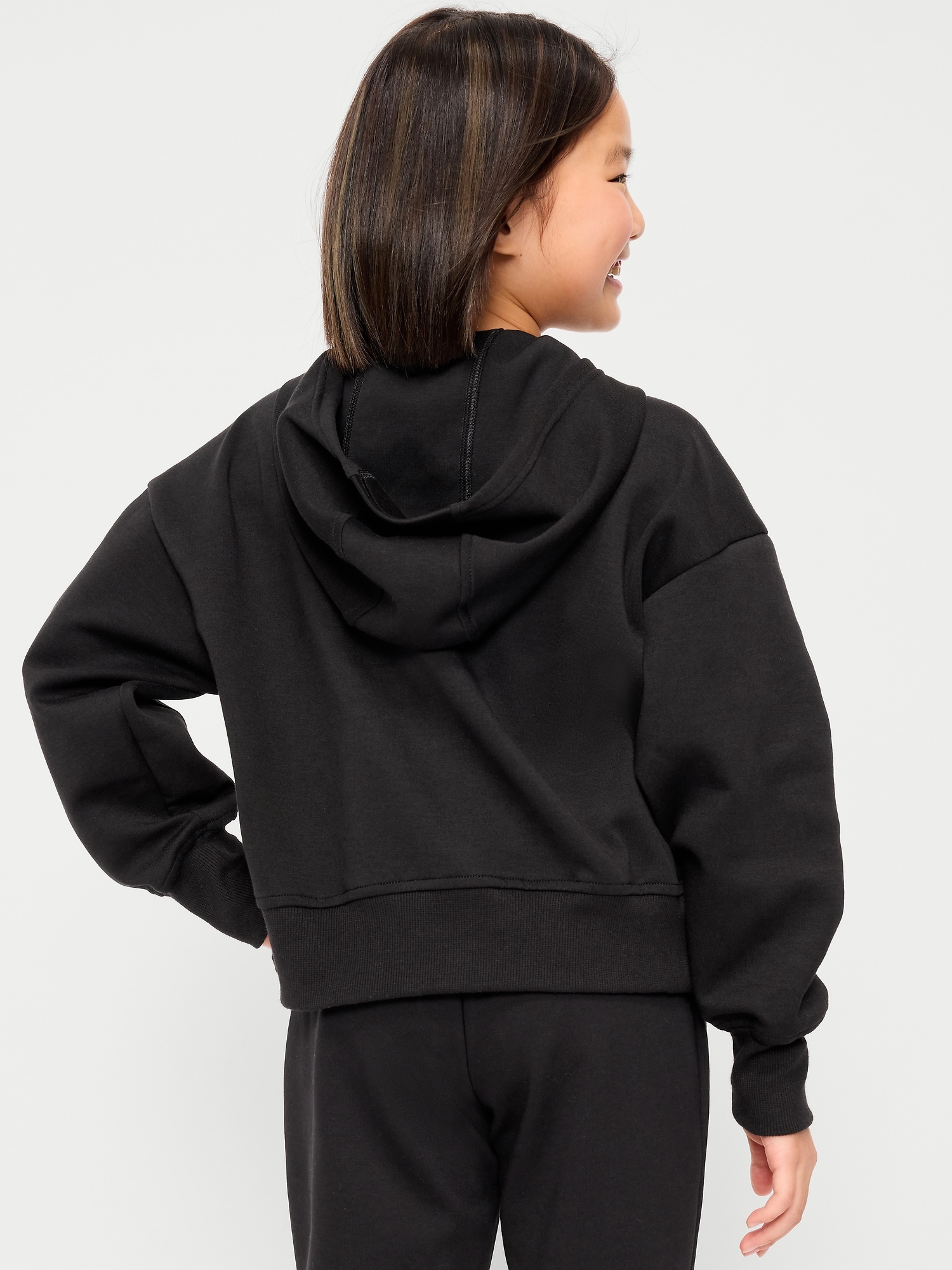 Oversized Dynamic Fleece Full-Zip Hoodie for Girls