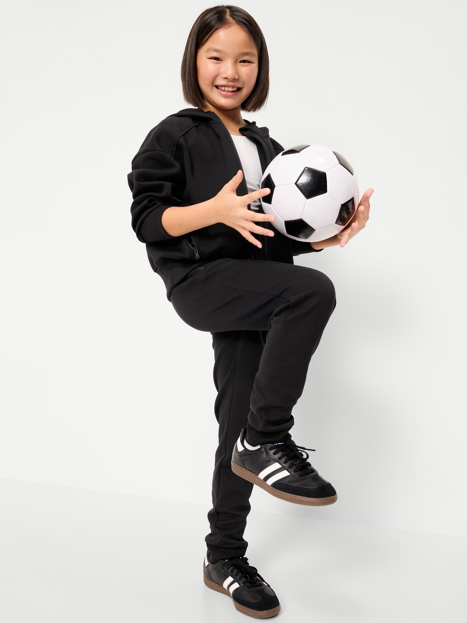 Oversized Dynamic Fleece Full-Zip Hoodie for Girls