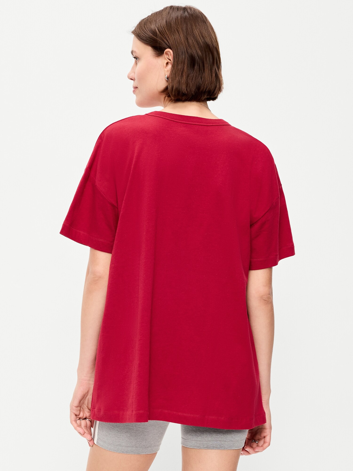 Женская футболка Old Navy Oversized EveryWear Tunic, цвет: Annatto — фото 2