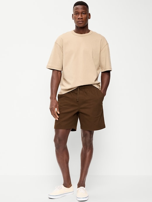 Image number 1 showing, Twill Jogger Shorts -- 7-inch inseam