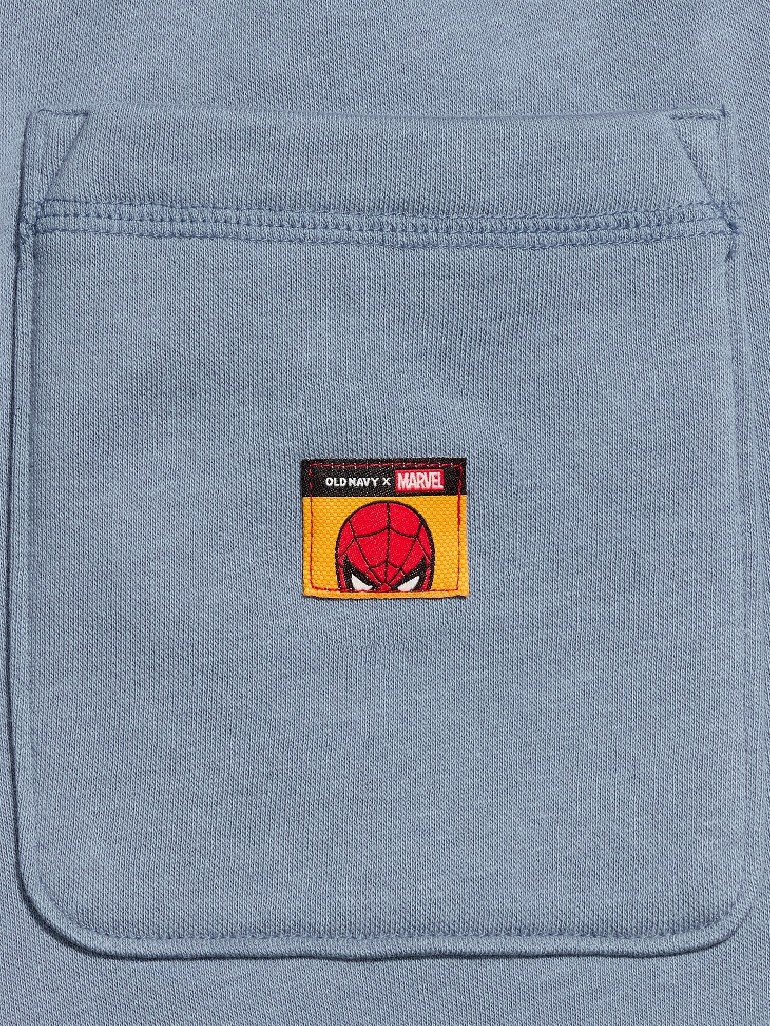 Мужские шорты Old Navy x Marvel Spider-Man Baggy Fleece Shorts for Men -- 10-inch inseam, цвет: Океанский — фото 3