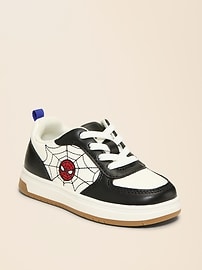 Image number 1 showing, Old Navy x Marvel Spider-Man Faux-Leather Sneakers for Toddler