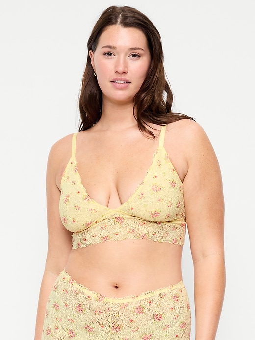 Image number 5 showing, Lace Longline Bralette