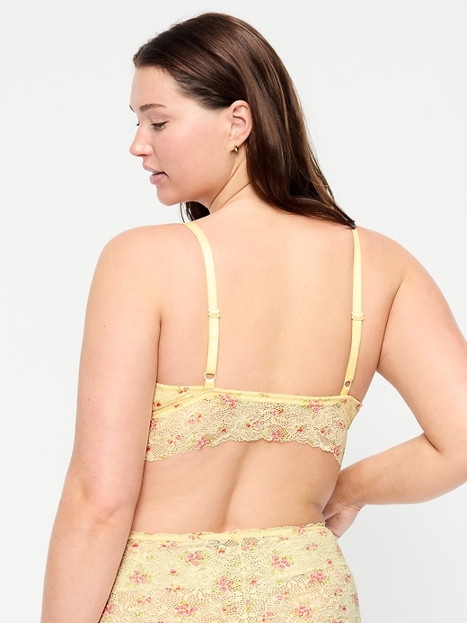 Image number 6 showing, Lace Longline Bralette