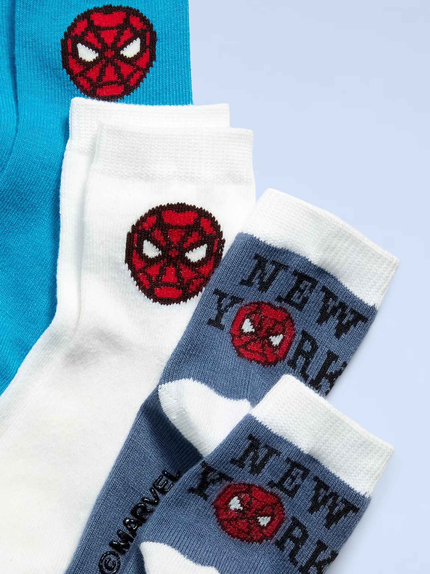 Детские носки Old Navy x Marvel Spider-Man унисекс для малышей и младенцев, набор из 3 пар — фото 2