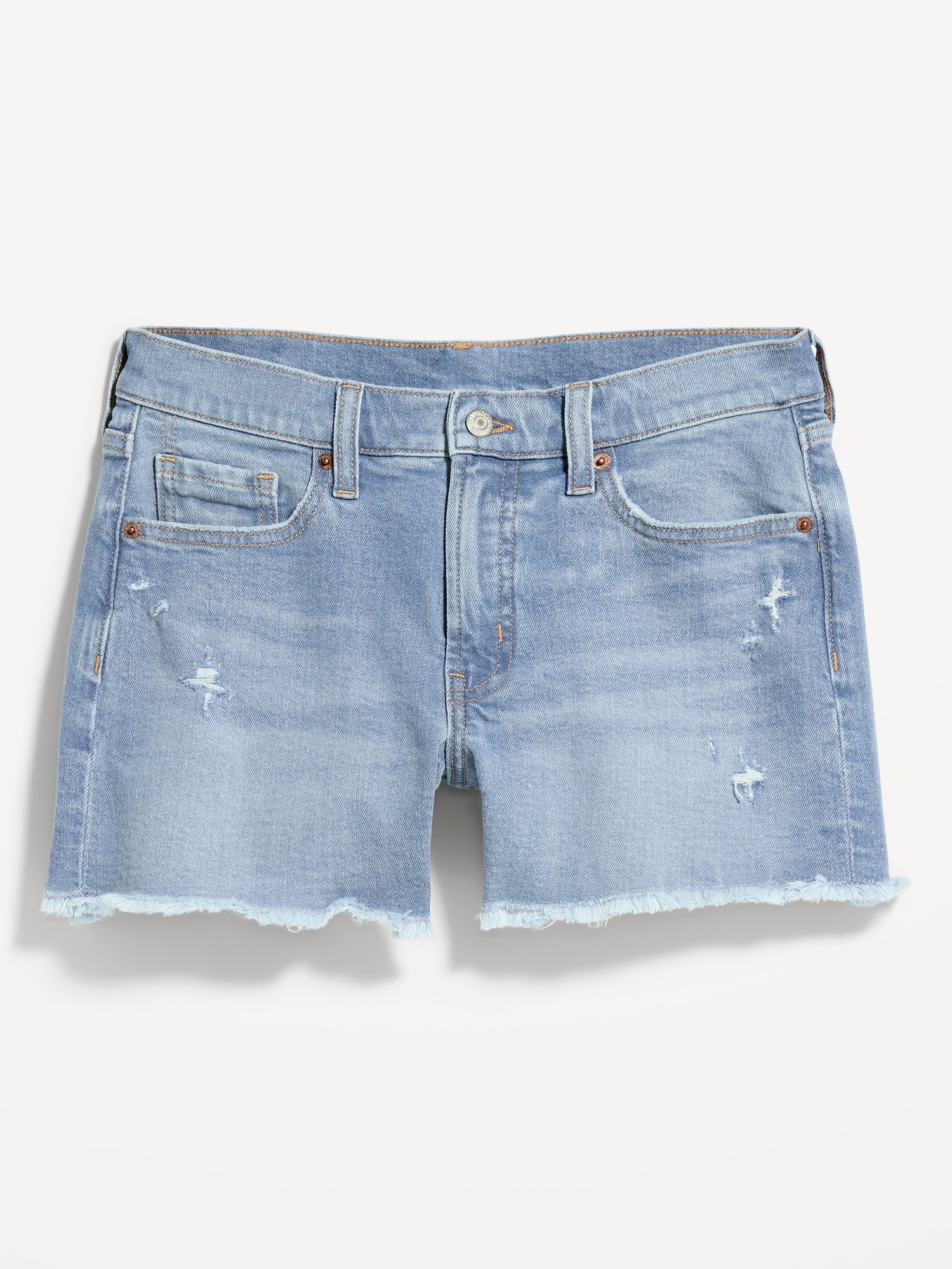 Curvy High-Waisted OG Jean Cut-Off Shorts - 4-inch inseam