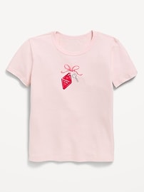 Image number 1 showing, Short-Sleeve Graphic T-Shirt for Girls