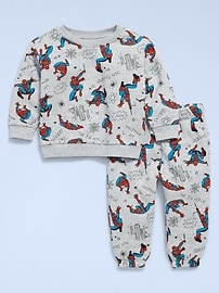 Image number 2 showing, Old Navy x Marvel Spider-Man Oversized Sweatshirt and Joggers Set for Toddler Boys