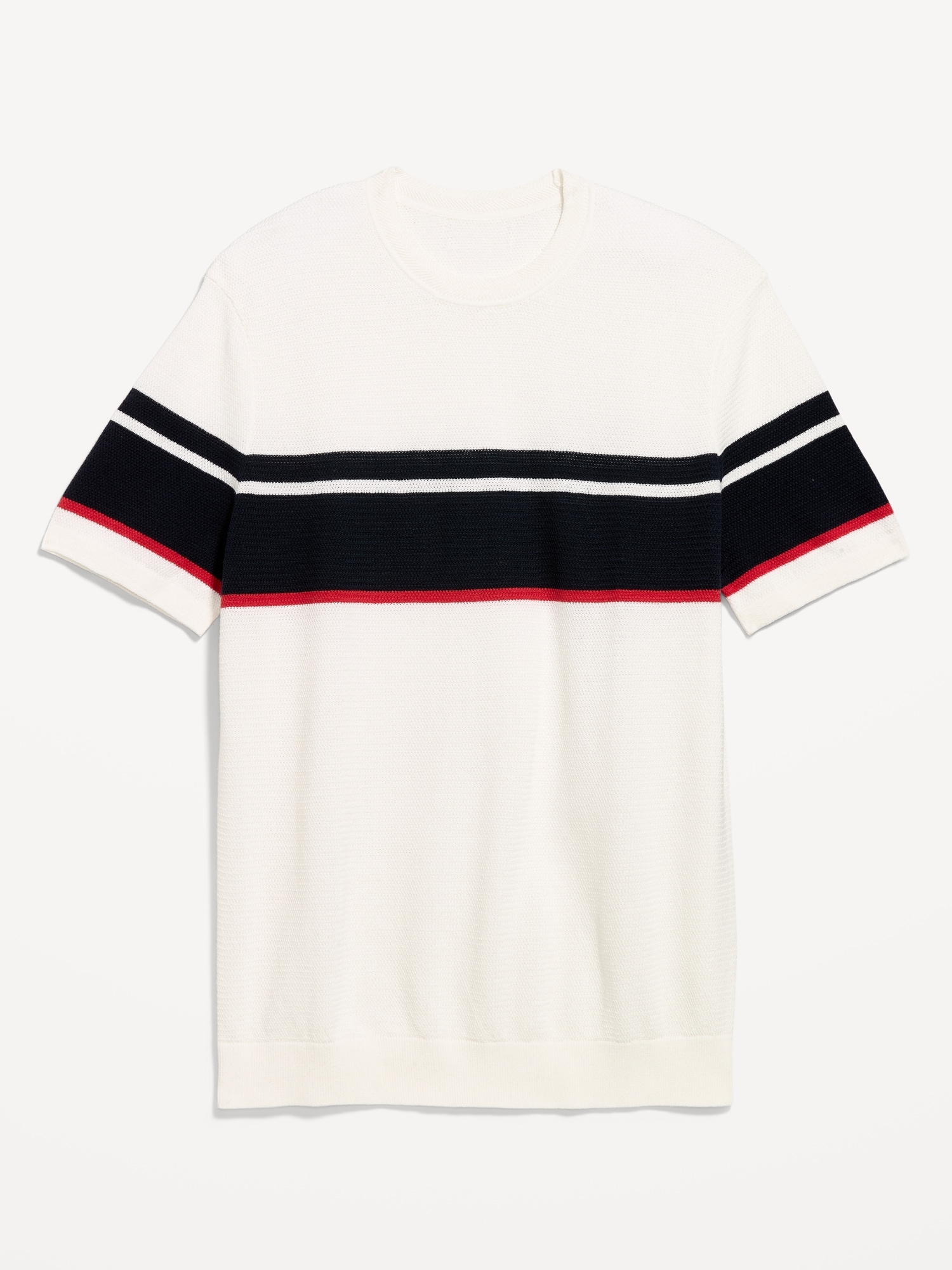 Relaxed Color-Block Sweater T-Shirt