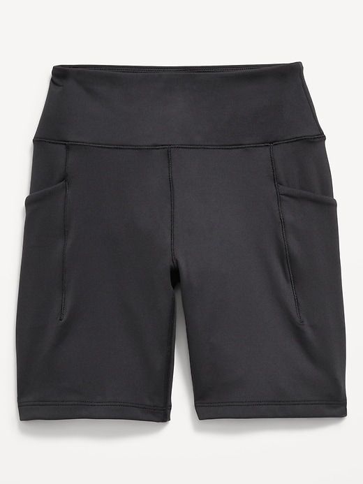 Image number 4 showing, High-Waisted StudioSmooth Biker Shorts for Girls