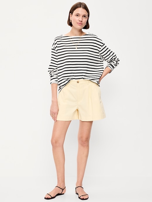 Image number 1 showing, High-Waisted OGC Chino Shorts -- 6-inch inseam