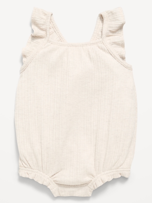 Image number 1 showing, Sleeveless Ruffle-Trim Romper for Baby
