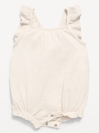 Image number 2 showing, Sleeveless Ruffle-Trim Romper for Baby