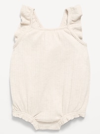 Image number 1 showing, Sleeveless Ruffle-Trim Romper for Baby
