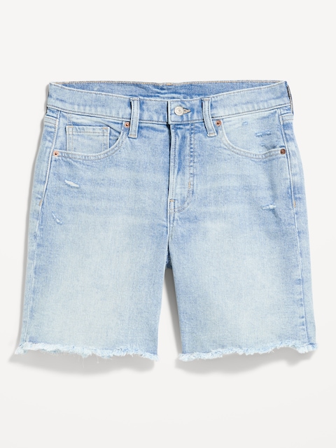 High-Waisted OG Jean Cut-Off Shorts -- 7-inch inseam