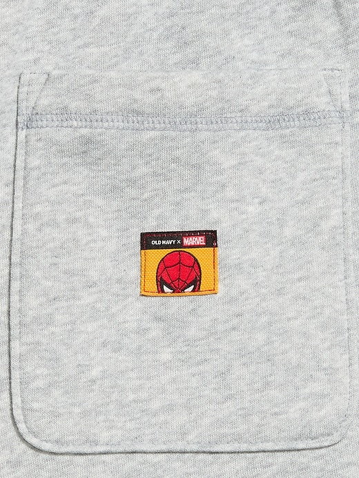 Image number 3 showing, Old Navy x Marvel Spider-Man Baggy Fleece Shorts for Men -- 10-inch inseam