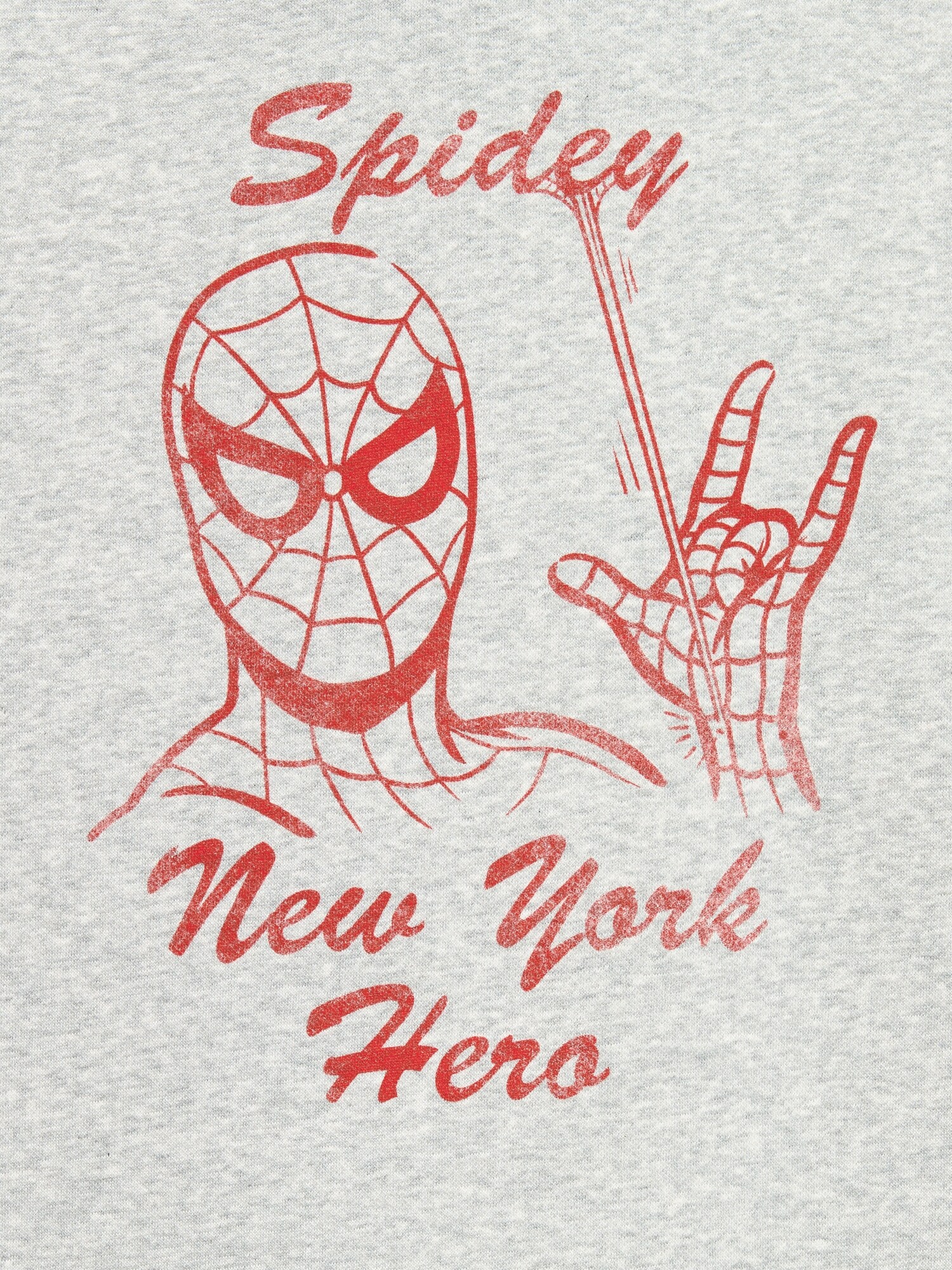 Мужское худи Old Navy x Marvel Spider-Man Popover for Men, цвет: Меланжевый серый — фото 4