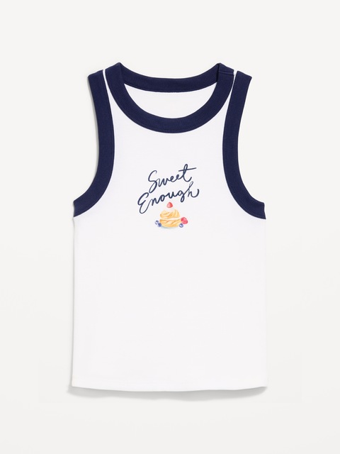 Graphic Snug Crop Tank Top