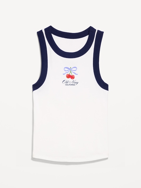 Snug Ribbed Crop Tank Top