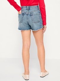 Image number 2 showing, High-Waisted Ripped Frayed-Hem Jean Shorts for Girls