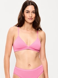 Image number 1 showing, Everyday Cotton Triangle Bralette