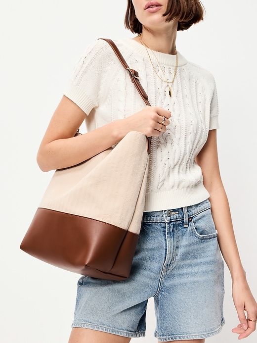 Image number 2 showing, Large Preppy Bucket Bag