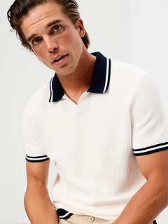 Striped Polo Sweater