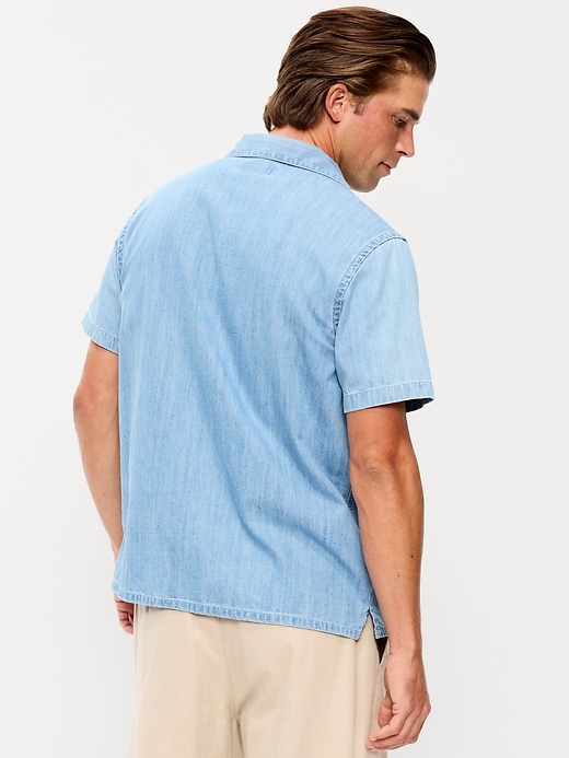 Image number 2 showing, Short-Sleeve Embroidered Camp Shirt