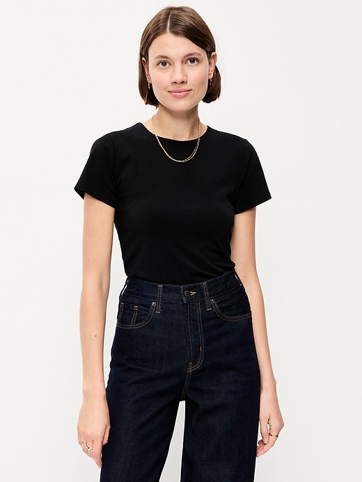 Image number 1 showing, Hug Double-Layer Crew Neck Top