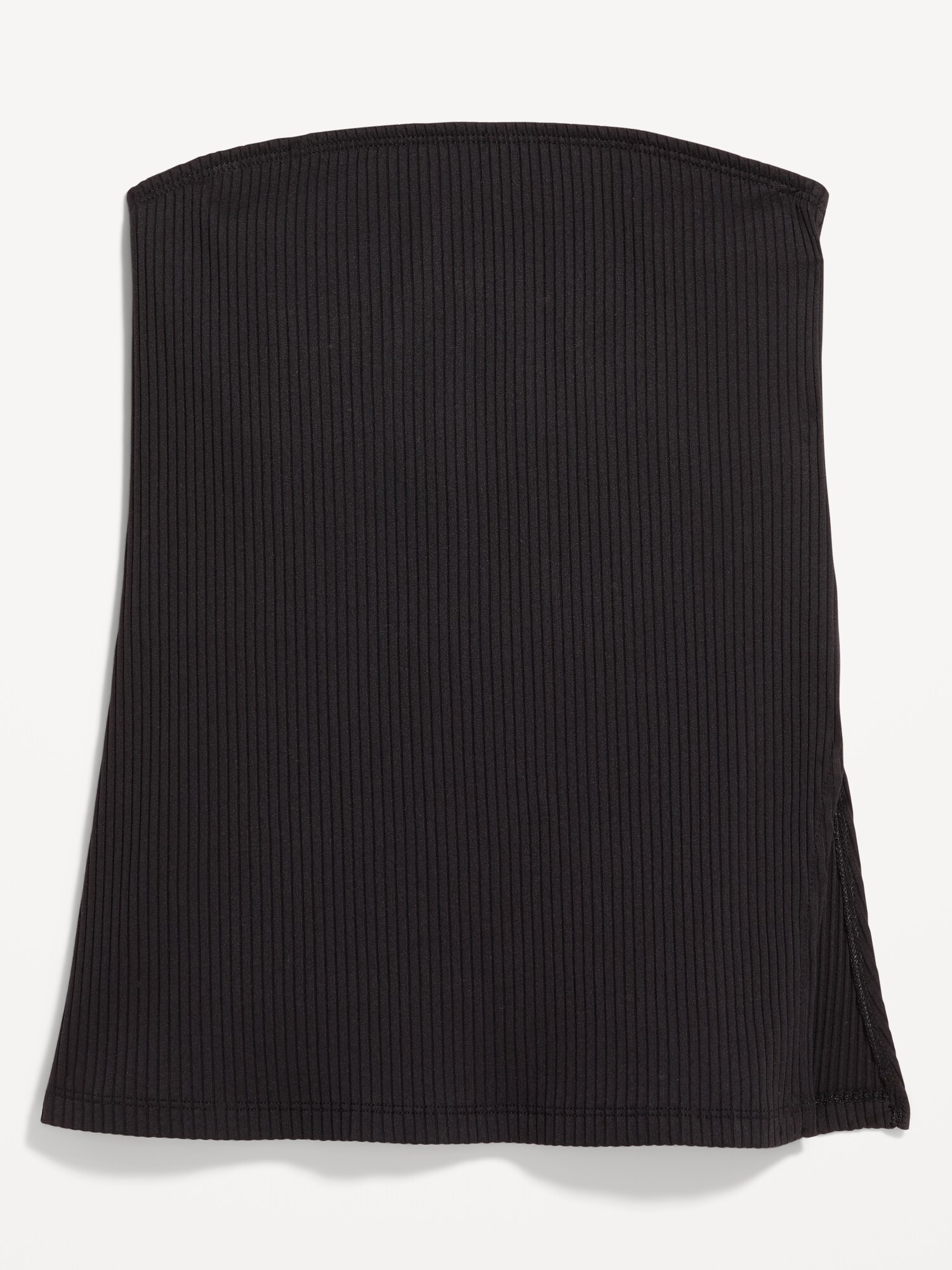 Женский топ Old Navy Asymmetrical Tube Top, цвет: Чёрный — фото 4