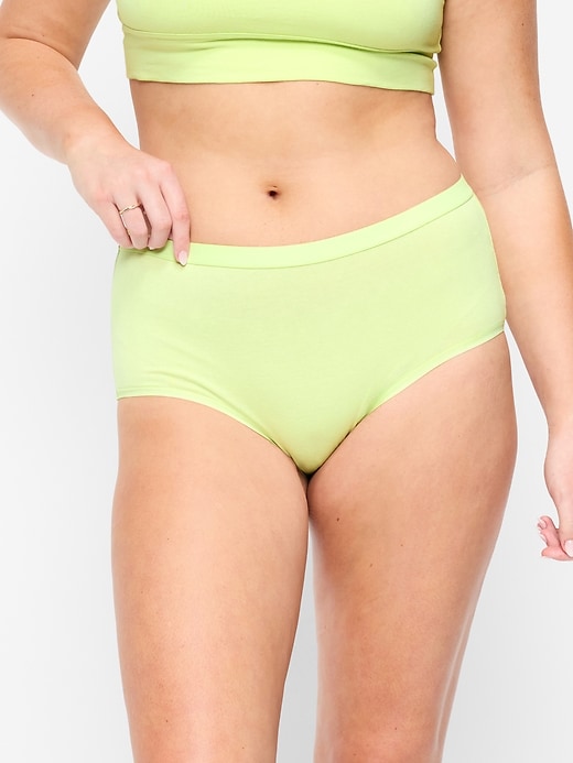 Image number 4 showing, High-Waisted Everyday Brief Cotton Underwear