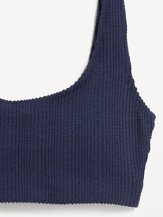 Image number 9 showing, Ribbed Scoop-Neck Swim Top
