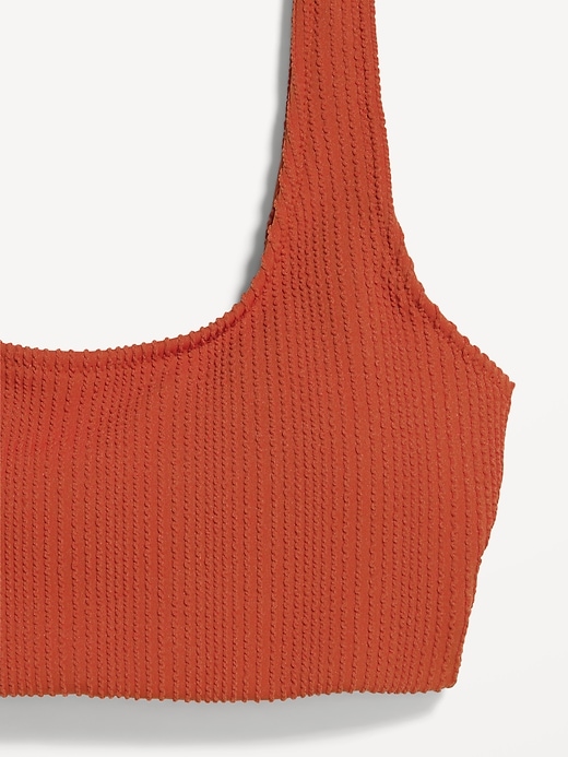 Image number 9 showing, Ribbed Scoop-Neck Swim Top