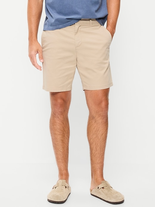 Image number 2 showing, Slim Built-In Flex Rotation Chino Shorts -- 8-inch inseam