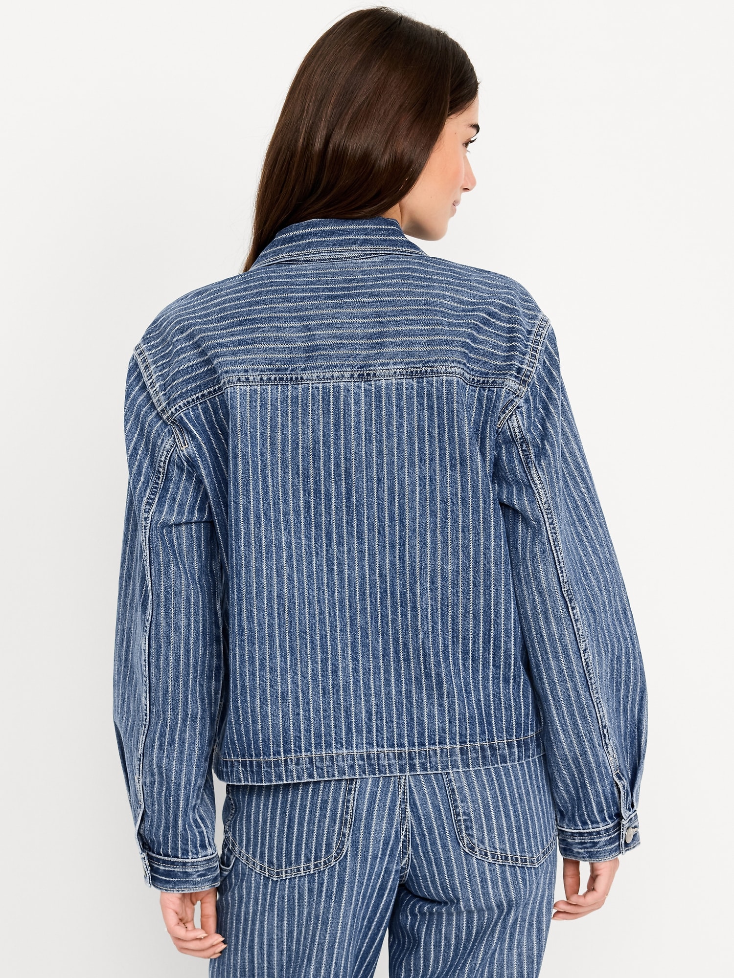 Cropped Jean Chore Jacket