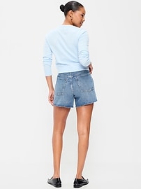 Image number 3 showing, High-Waisted Baggy Shorts -- 5-inch inseam