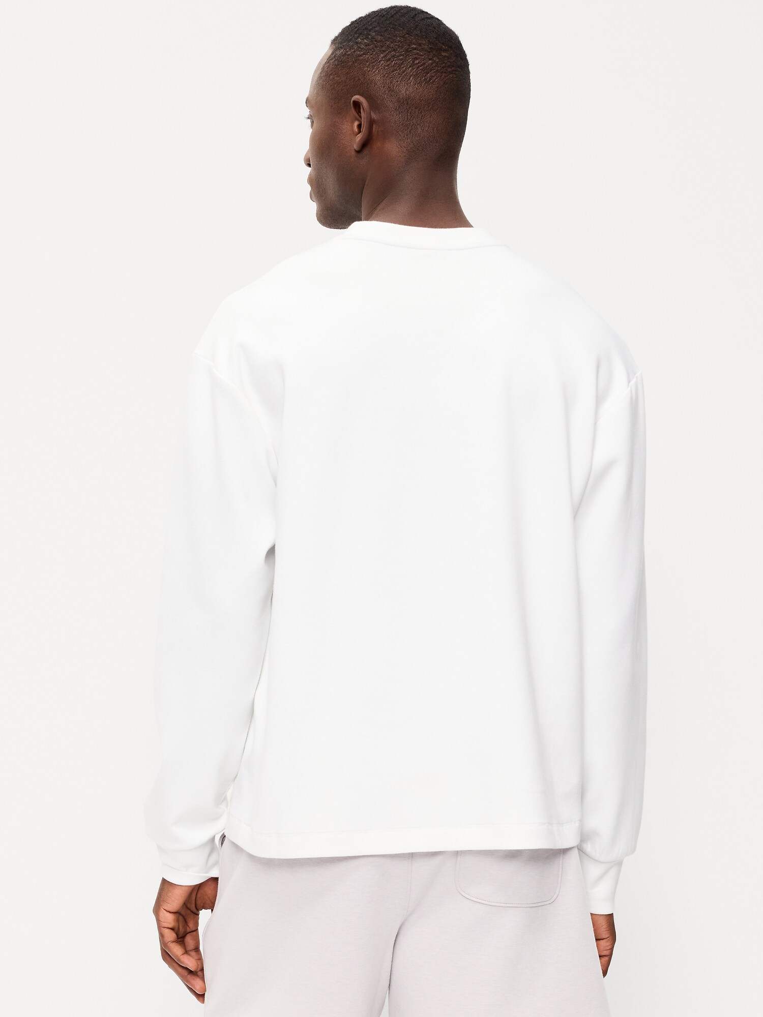 Мужская толстовка Old Navy Dynamic Fleece V-Neck, цвет: Белый — фото 2