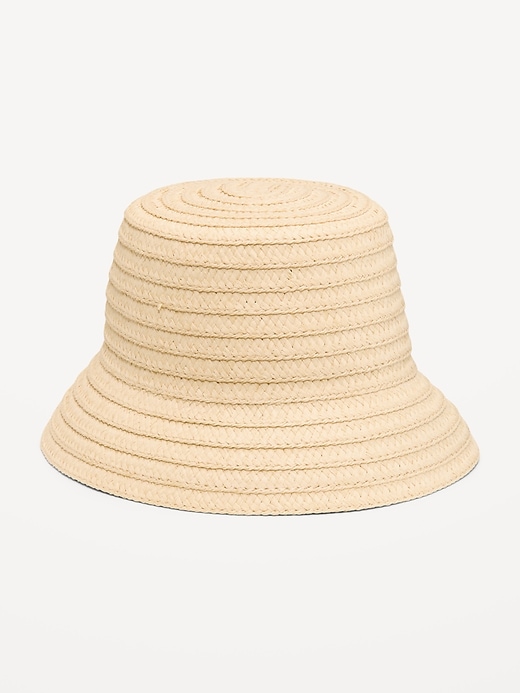 Image number 2 showing, Straw Bucket Hat for Women