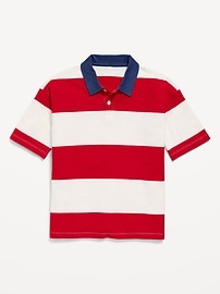 Image number 2 showing, Oversized Short-Sleeve Polo Shirt for Boys