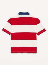 Image number 3 showing, Oversized Short-Sleeve Polo Shirt for Boys
